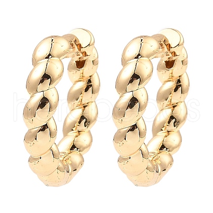 Brass Hoop Earrings EJEW-I289-51B-KCG-1