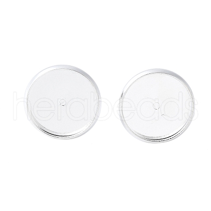 Brass Ear Studs Settings IFIN-Q005-S-NF-1