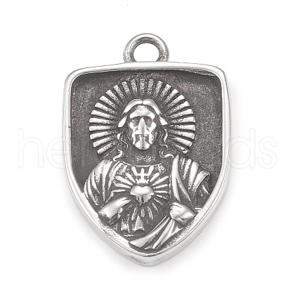 304 Stainless Steel Pendants STAS-G303-14AS-1
