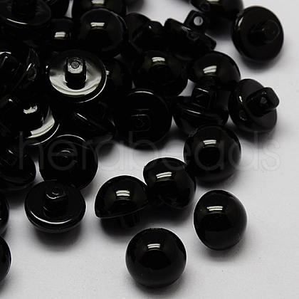 Taiwan Acrylic Dome Shank Buttons BUTT-F023-8mm-01-1