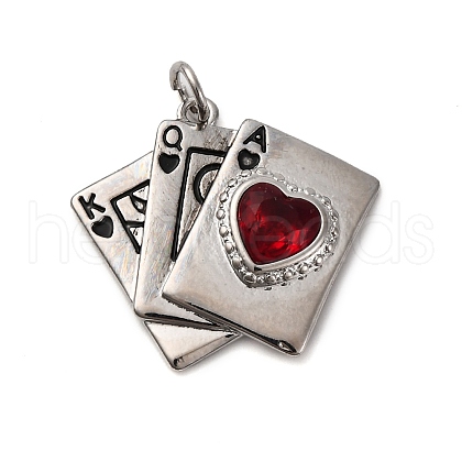 Brass Micro Pave Cubic Zirconia Pendants KK-P308-80P-1