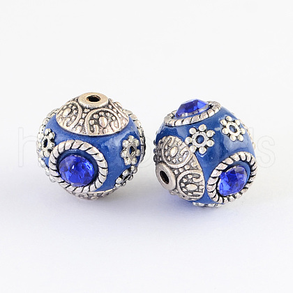 Handmade Indonesia Round Beads IPDL-R400-02-1