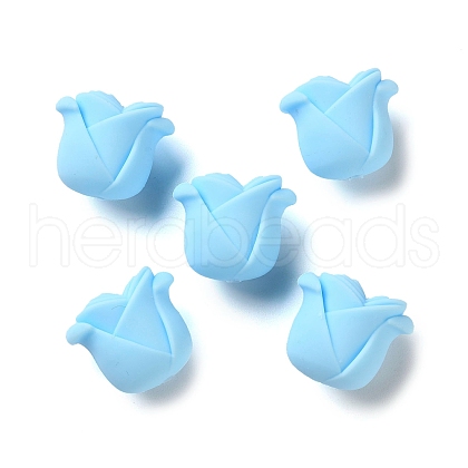 Rose Shape Silicone Beads SIL-S011-02A-1
