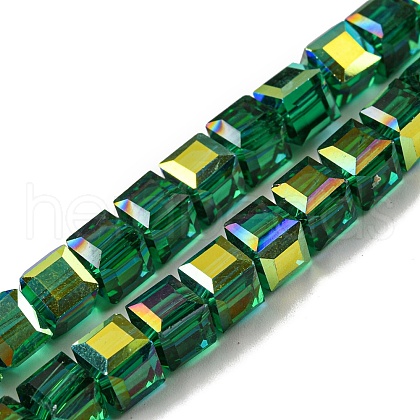Electroplate Glass Beads Strands EGLA-M031-01A-HR06-1