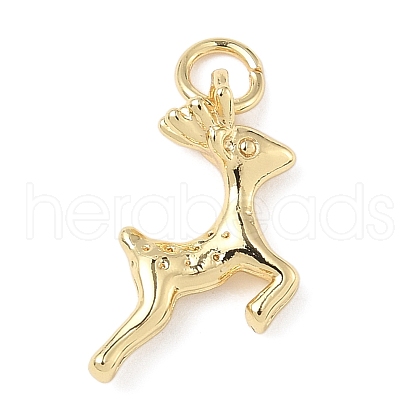 Brass Charms ZIRC-I356-04G-04-1