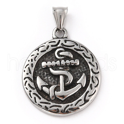 304 Stainless Steel Pendants STAS-A083-03AS-1