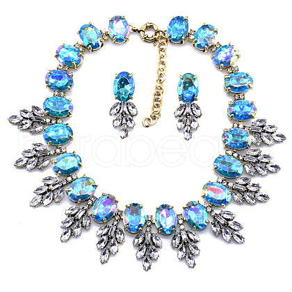 Alloy Rhinestone Jewelry Sets FS-WG3ECD0-05-1