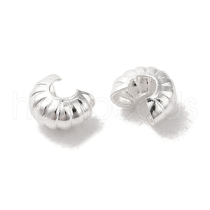 Brass Crimp Beads Covers X-FIND-Z039-13A-S-1