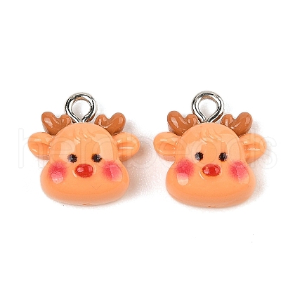 Christmas Theme Opaque Resin Pendants RESI-S08-02P-1
