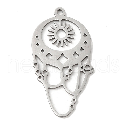 Non-Tarnish 201 Stainless Steel Pendants STAS-B049-06P-1