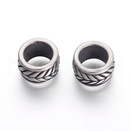304 Stainless Steel Beads STAS-F194-04AS-1