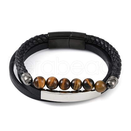 Microfiber Leather Cord Bracelets BJEW-P328-14A-1
