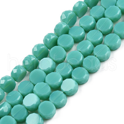 Opaque Solid Color Glass Beads Strands GLAA-N052-05B-A15-1