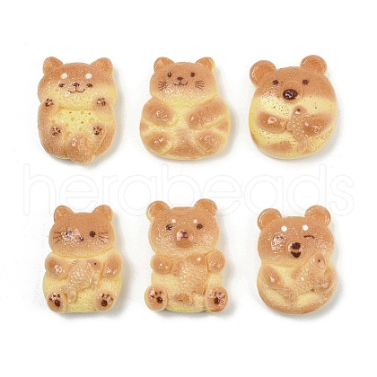 Animal Resin Cabochons RESI-K043-17-1