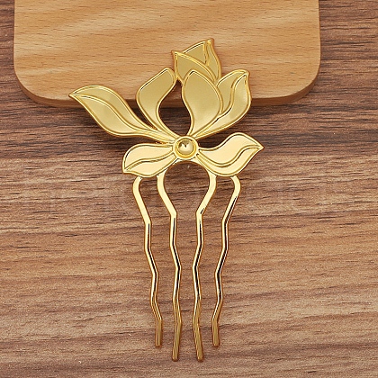 Alloy Hair Comb Findings PW-WG20F5C-02-1