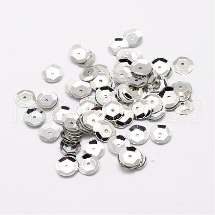Plastic Paillette Beads PVC-A001-12mm-08-1