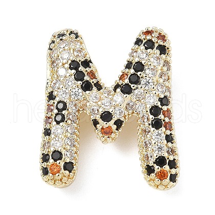 Brass Micro Pave Cubic Zirconia Pendants KK-Z108-02G-M-1