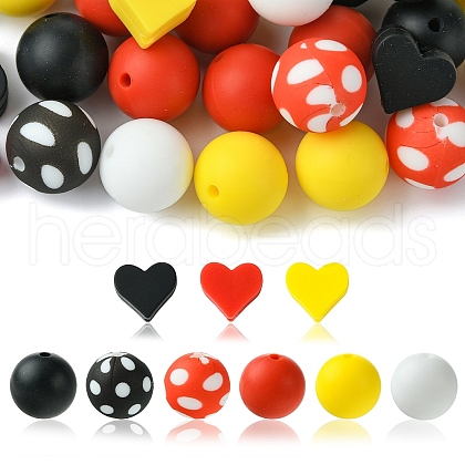 Food Grade Eco-Friendly Silicone Beads SIL-YW0001-41-1