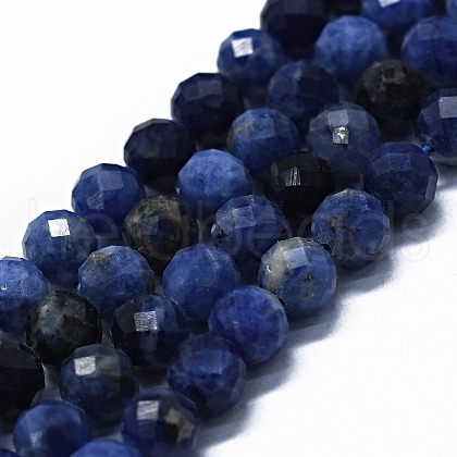 Natural Sodalite Beads Strands G-G927-42-1