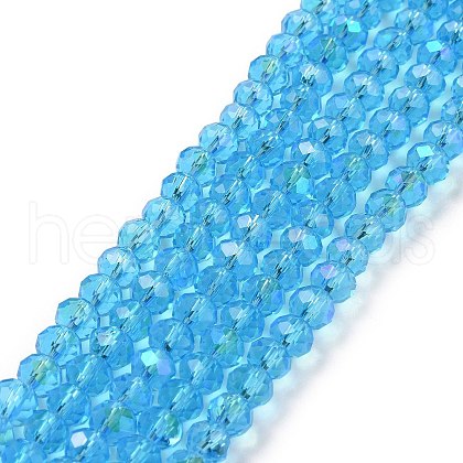 Electroplate Glass Beads Strands EGLA-A034-T8mm-L03-1