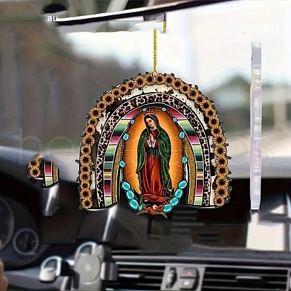 Acrylic Virgin Mary Hanging Ornaments PW-WGC7DE6-01-1