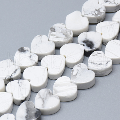 Natural Howlite Bead Strands G-T074-15-1