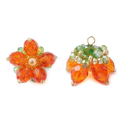 Transparent Glass Pendants PALLOY-MZ00720-02-1