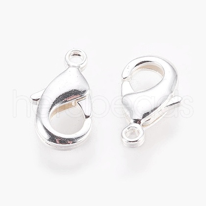 Brass Lobster Claw Clasps KK-S314-42P-1