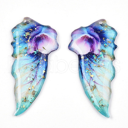 Epoxy Resin Pendants RESI-T057-28C-1