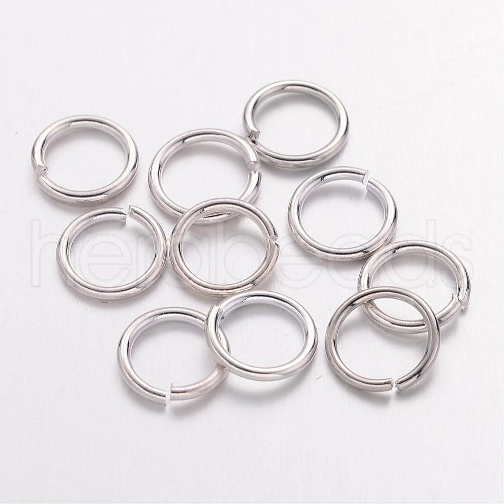 Wholesale 10 g Platinum Color Brass Open Jump Rings for Handcrafted