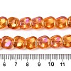 Electroplate Glass Beads Strands X-EGLA-N012-07L-4