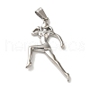 Non-Tarnish Hip Hop Fitness 316L Surgical Stainless Steel Pendants STAS-H194-01P-01-1