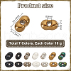   about 1770pcs 7 Colors Opaque Glass Seed Beads SEED-PH0002-23-2