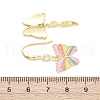 Brass Micro Pave Clear Cubic Zirconia Dangle Earrings EJEW-F362-16G-5