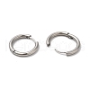 Tarnish Resistant 202 Huggie Hoop Earrings with 304 Stainless Steel Pins for Women EJEW-Q767-02D-P-2