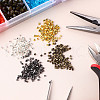1000Pcs 4 Colors Brass Crimp Beads KK-YW0001-25-2