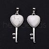 Natural Howlite Pendants G-I321-06P-20-3