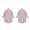 430 Stainless Steel Filigree Pendants STAS-T042-15E-2