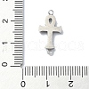 304 Stainless Steel Crystal Rhinestone Connector Charms STAS-Z065-02P-01-3