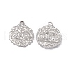 Non-Tarnish 304 Stainless Steel Pendants STAS-B031-28P-1