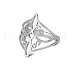 Fashionable 304 Stainless Steel Finger Rings for Women FS-WG5976D-03-2