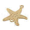 Rack Plating Brass Hollow Out Connector Charms KKC-D001-24KCG-2