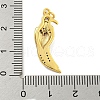 Brass Micro Pave Clear Cubic Zirconia Pendants KK-R159-14C-G-3