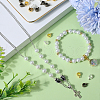 SUNNYCLUE 150Pcs 5 Colors Tibetan Style Alloy Rondelle Tube Bails FIND-SC0008-23-4
