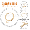 DICOSMETIC 12Pcs 2 Colors 201 Stainless Steel Huggie Hoop Earrings Findings FIND-DC0005-91-5
