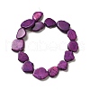 Synthetic Turquoise Dyed Beads Strands G-E594-25G-2