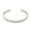 Boy Girl Stainless Steel Open Cuff Bangles for Women BJEW-G708-01C-P-2