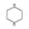 Rack Plating Alloy Links Connector Charms PALLOY-K023-04P-1