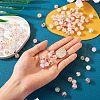  5 Bags 5 Colors Transparent Crackle Glass Beads GLAA-TA0002-05-15