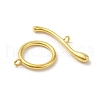 Rack Plating 925 Sterling Silver Toggle Clasps STER-G038-03G-2